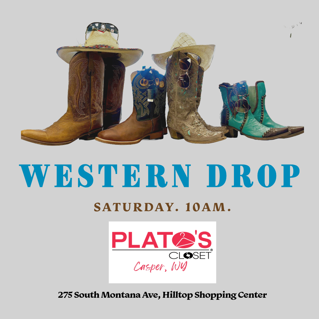 Come shop all the best western styles! Get ready for rodeo season at a fraction of retail prices! We’ve been saving jeans, tops, purses, boots, belts, and more just for this event.